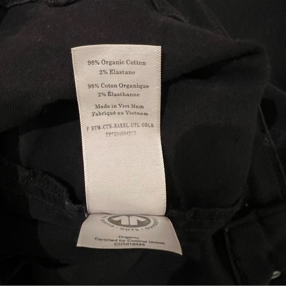 Everlane Utility Barrel Pant Black 4L - Picture 9 of 10